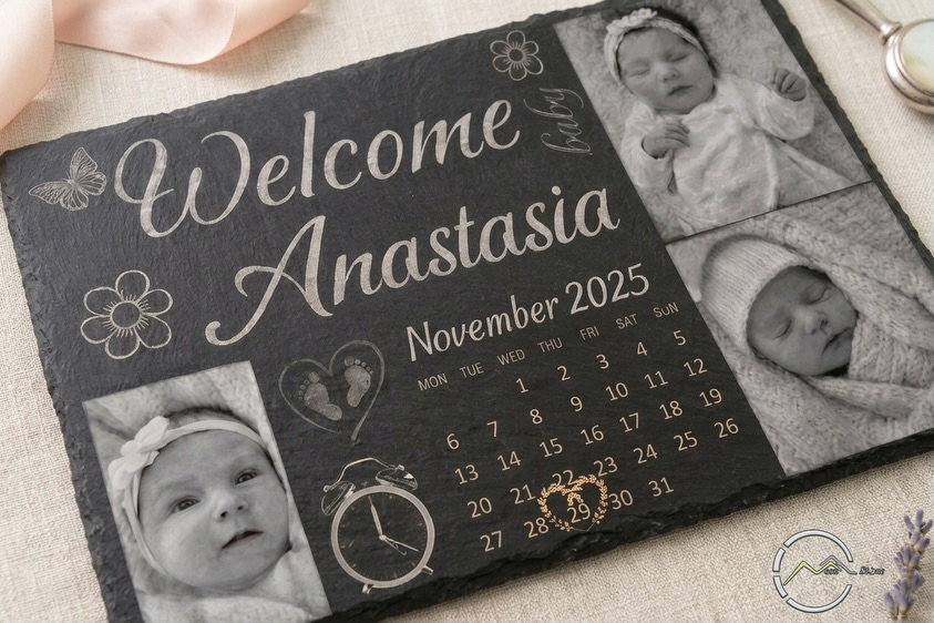 Engraved slate signs